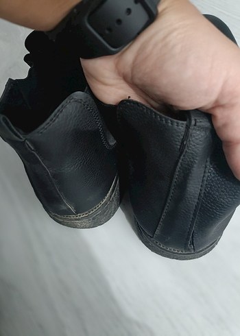 Siyah Minimalist Erkek Biker Botu - Görsel 5