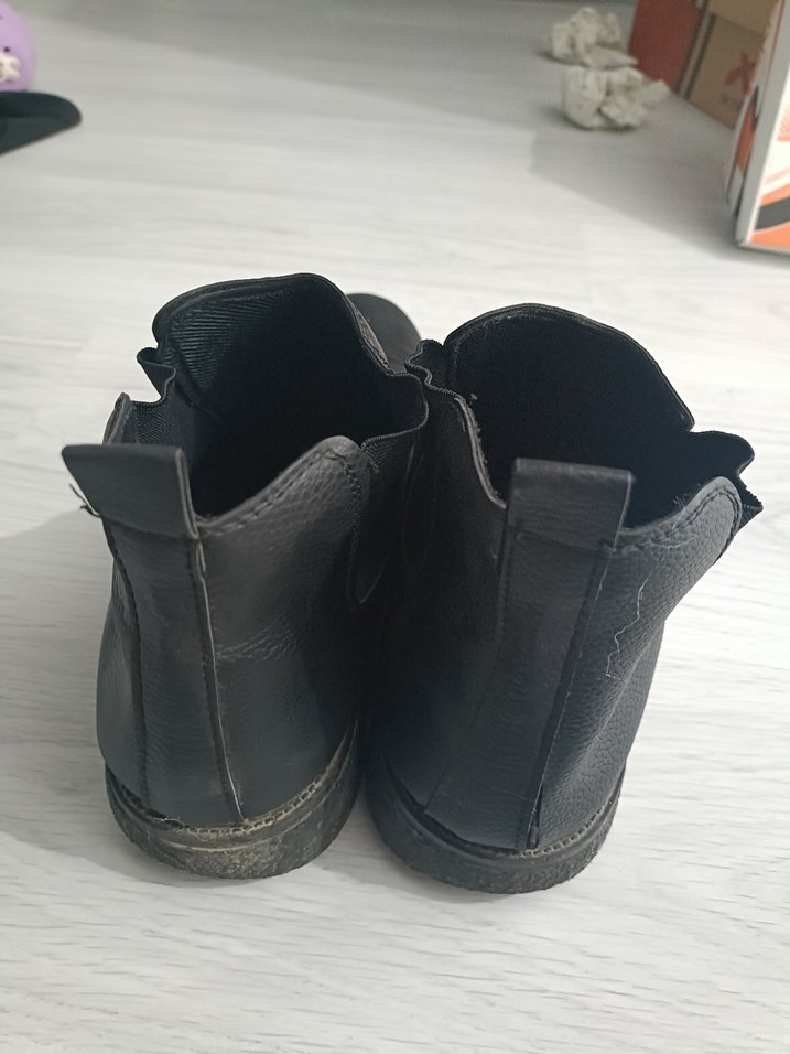 Siyah Minimalist Erkek Biker Botu - Görsel 4