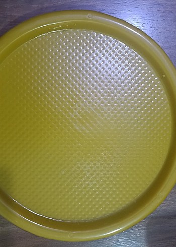 Renkli Plastik Yuvarlak Tepsiler Seti sunum tepsisi - Görsel 2