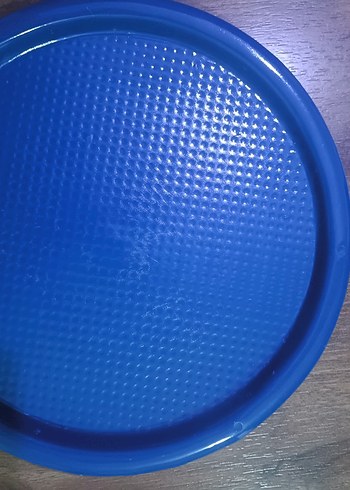 Renkli Plastik Yuvarlak Tepsiler Seti sunum tepsisi - Görsel 7