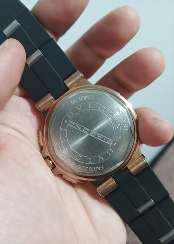 Erkek Klasik Stil Bvlgari Altın Saat - Görsel 2