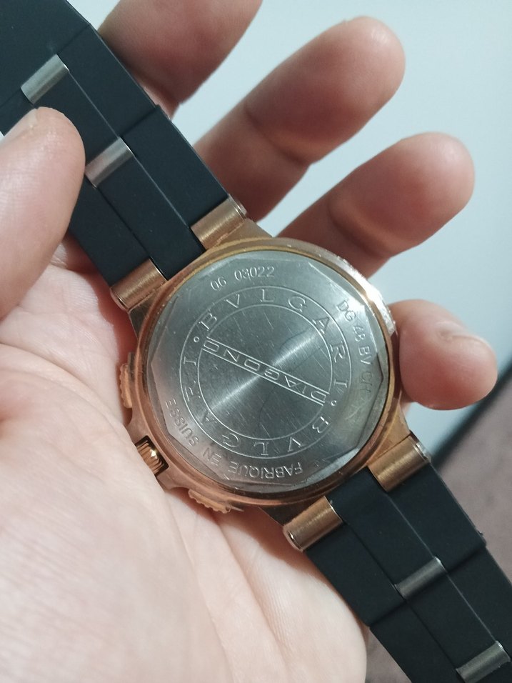 Erkek Klasik Stil Bvlgari Altın Saat - Görsel 2