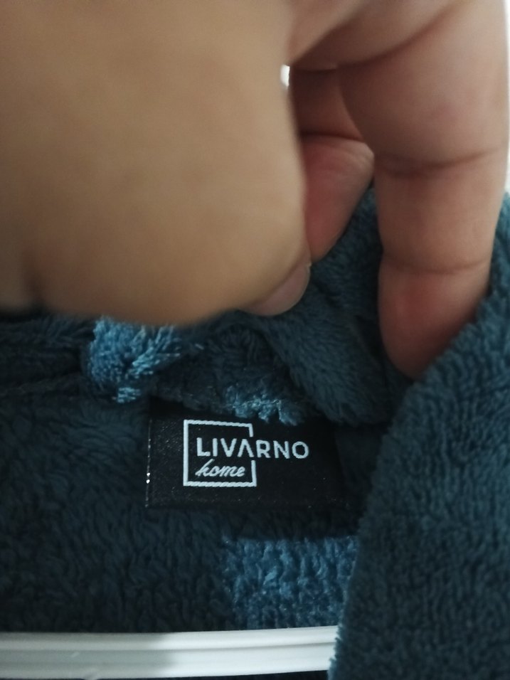 Uzun Kollu Mavi Midi sabahlık - Görsel 2