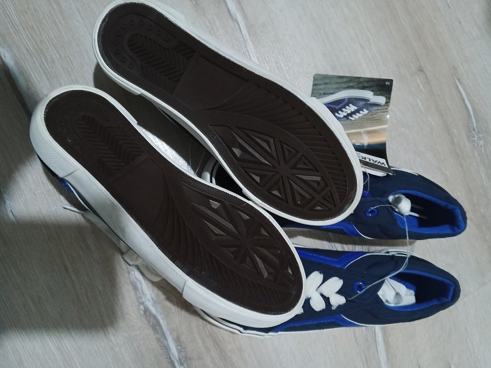 Lacivert  Spor Ayakkabı Velcro Detaylı - Görsel 2