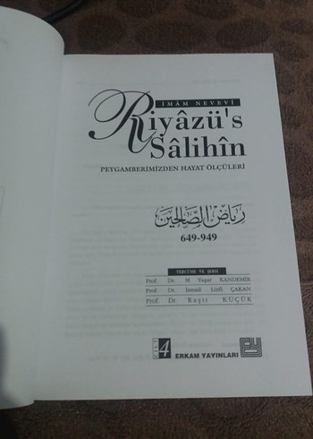  Riyazü's Salihin 8 Cilt Seti