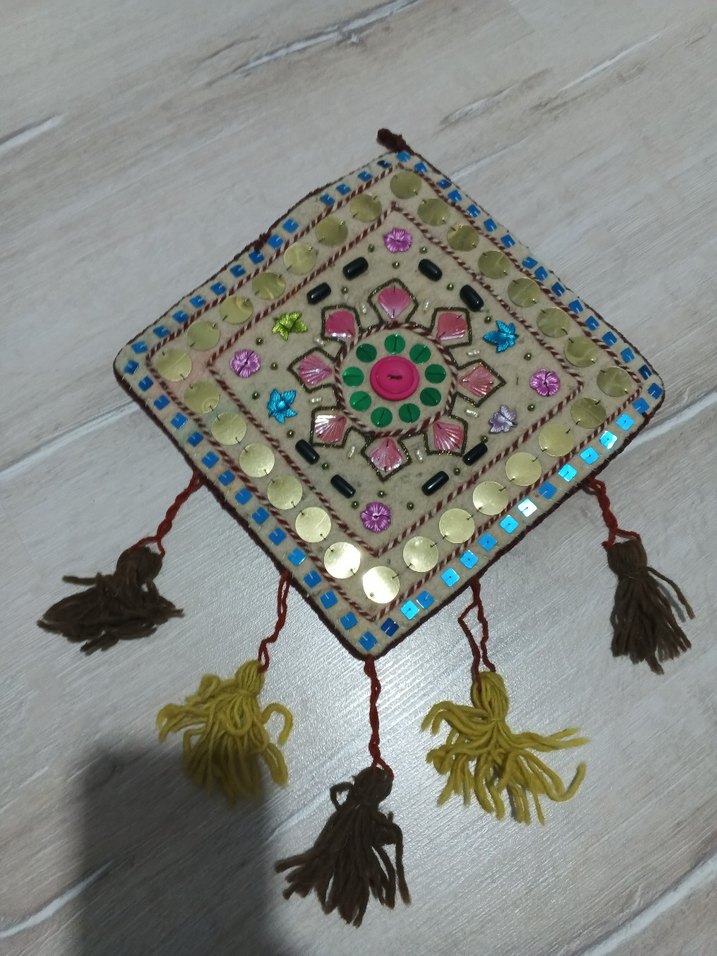 keçe üzeri el islemesi antika muhteşem şark köşesi duvar süsleri - Görsel 3