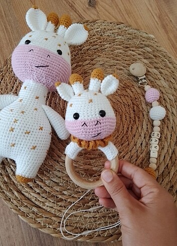 Amigurumi yeni doğan seti 