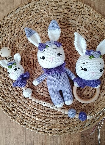  Amigurumi yeni doğan seti 
