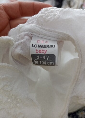 4 Yaş Beden beyaz Renk Lcw 3/4yas dantel yaka kız çocuk gomlek