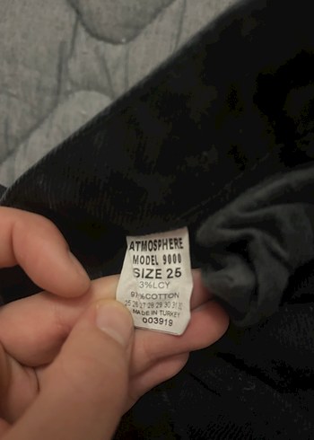 Siyah Kadın Hamile Keten Pantolon Velcro Detaylı - Görsel 3