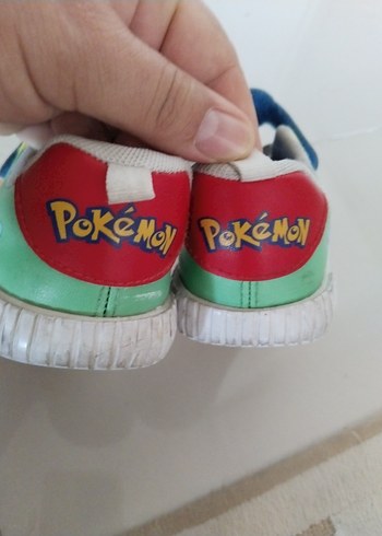27 Beden Pokemon Çocuk Çok Renkli Bağcıklı ve Cırt Cırtlı Spor Ayakkabı