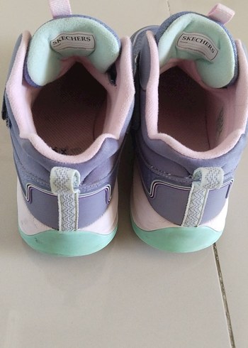 35 Beden Kız Çocuk 35 numara Mor Pastel Sneaker Velcro Bağcıklı