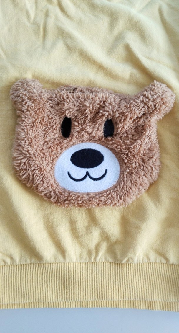 Erkek Çocuk Sarı Ayıcık Detaylı Sweatshirt - Görsel 2