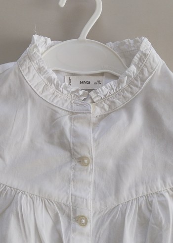 Beyaz Nakışlı Kız Gömlek - Görsel 2