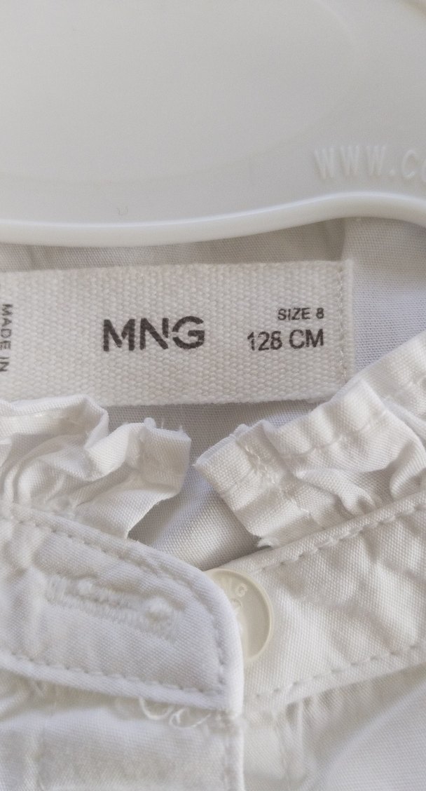 Beyaz Nakışlı Kız Gömlek - Görsel 3