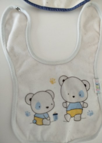 Beyaz Renkli Baskılı Bebek Önlüğü - Görsel 2