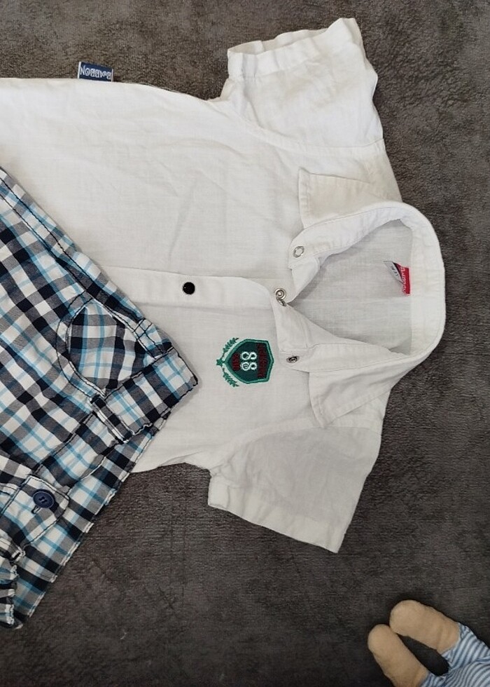 Yazlık gömlek li takim 12/24 ay arası  - Görsel 3