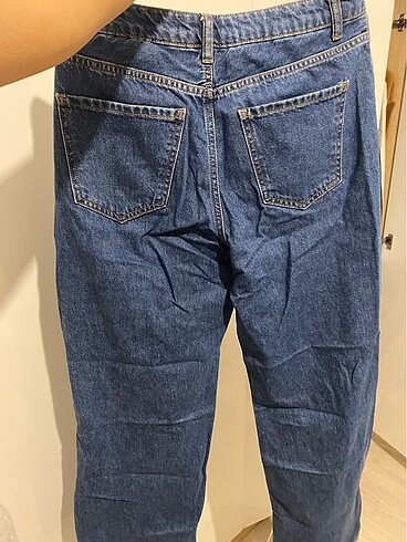 diğer Beden lacivert Renk KOTON wide leg jeans