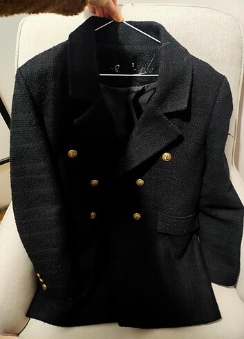 36 Beden siyah Renk Zara blazer tuvit ceket