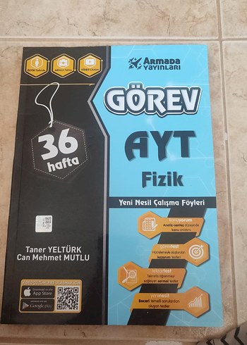 Görev AYT Fizik 36 Hafta Yeni Nesil Çalışma Föyleri