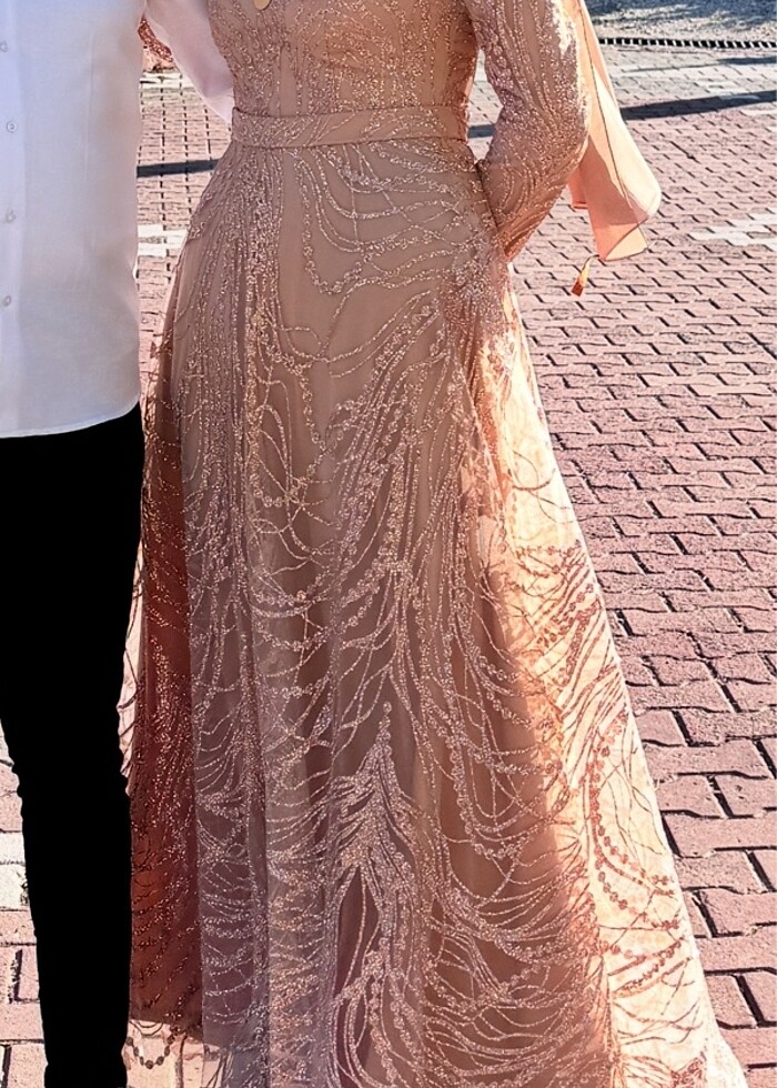 Simli tesettür abiye - Görsel 2