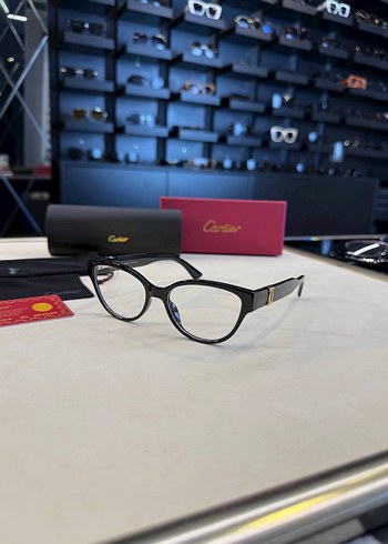 Cartier Siyah Oval Camli Gozluk