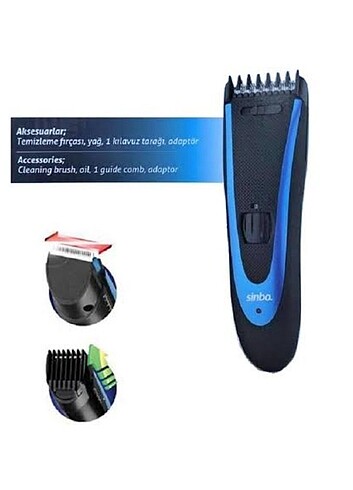 Şarjlı saç sakal tıraş makinesi lityum pil var - Görsel 2