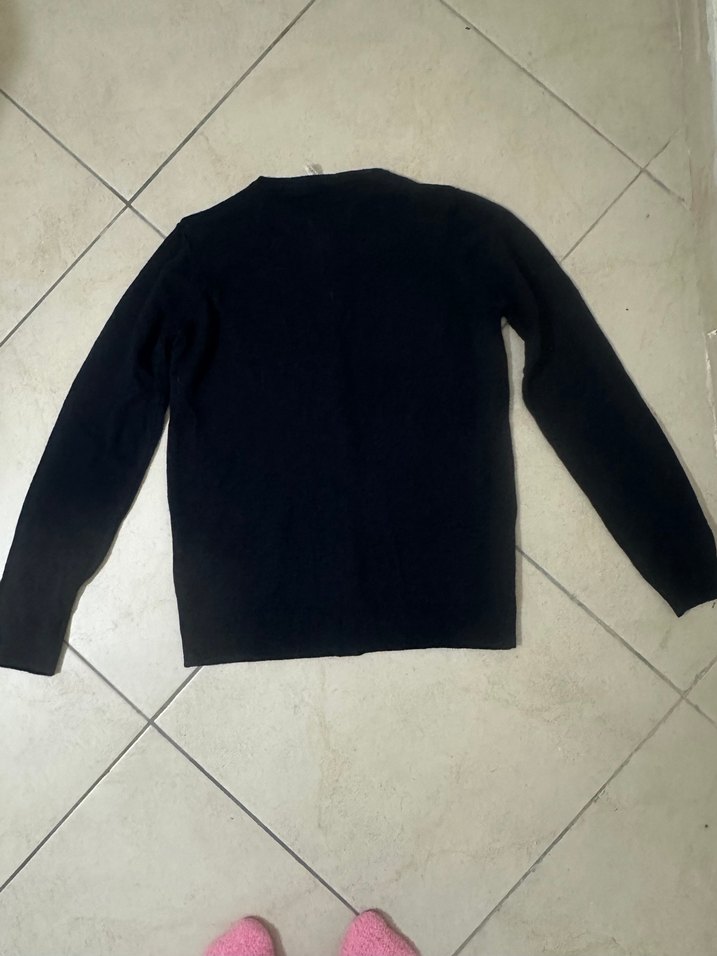 Uzun Kollu Düğmeli Hırka - Görsel 2