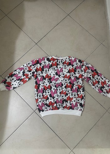 Renkli Baskılı Kız Sweatshirt - Görsel 2