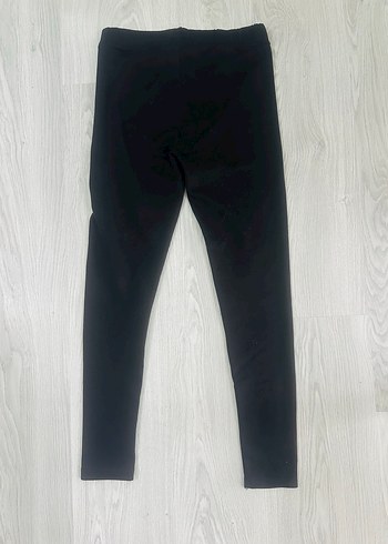 Siyah Kadın Tayt Elastik Kumaş - Görsel 2