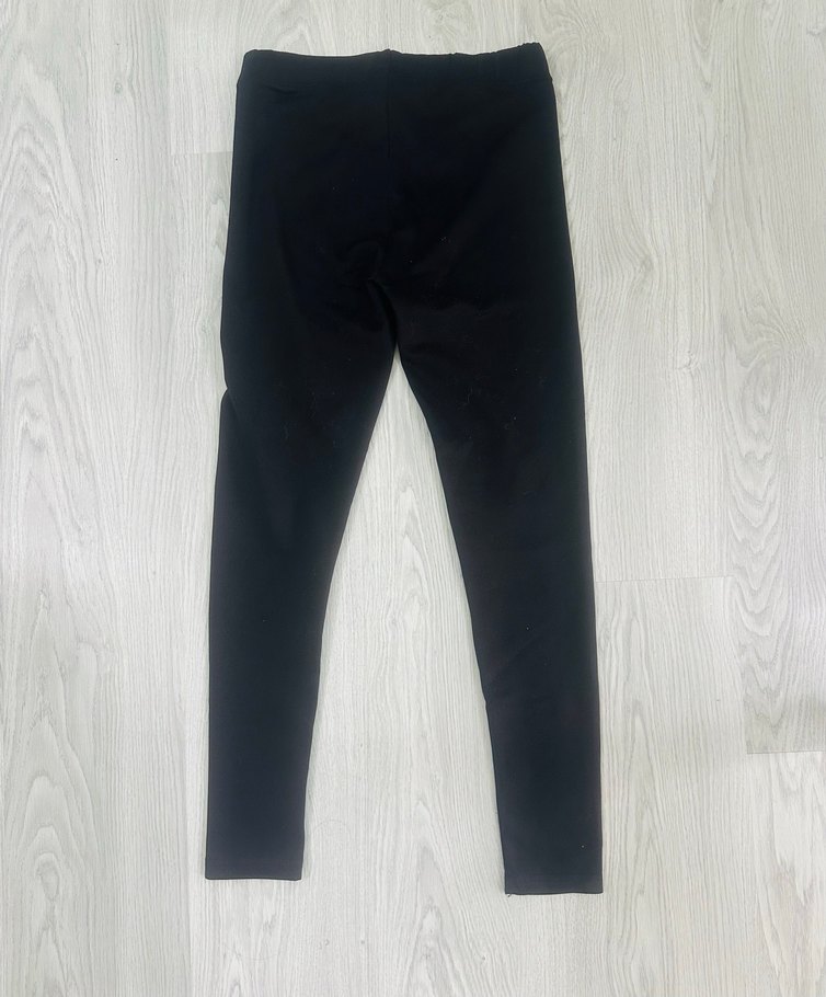 Siyah Kadın Tayt Elastik Kumaş - Görsel 2