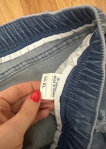 Mavi Mini Etek - Görsel 3