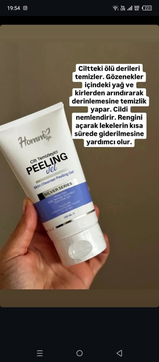 HomnLife Silver Series Peeling Jel 150 ml - Görsel 2