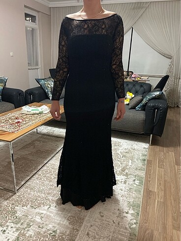 38 Beden siyah Renk Siyah elbise