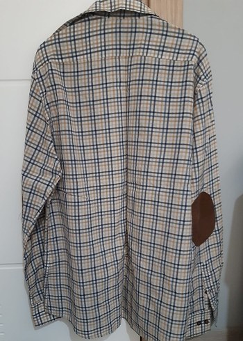 Bej Gri Ekoseli Erkek Gömlek - Görsel 2