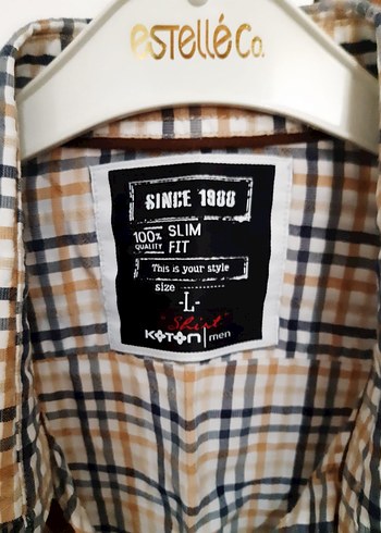 Bej Gri Ekoseli Erkek Gömlek - Görsel 3