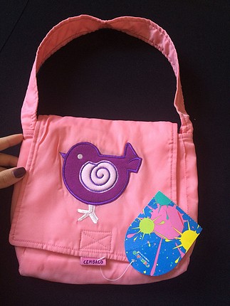 pembe çocuk çantası
