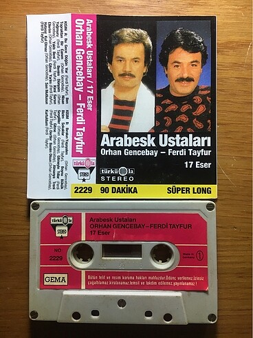 ORHAN GENCEBAY-FERDİ TAYFUR ARABESKİN USTALARI ALMAN BASKI