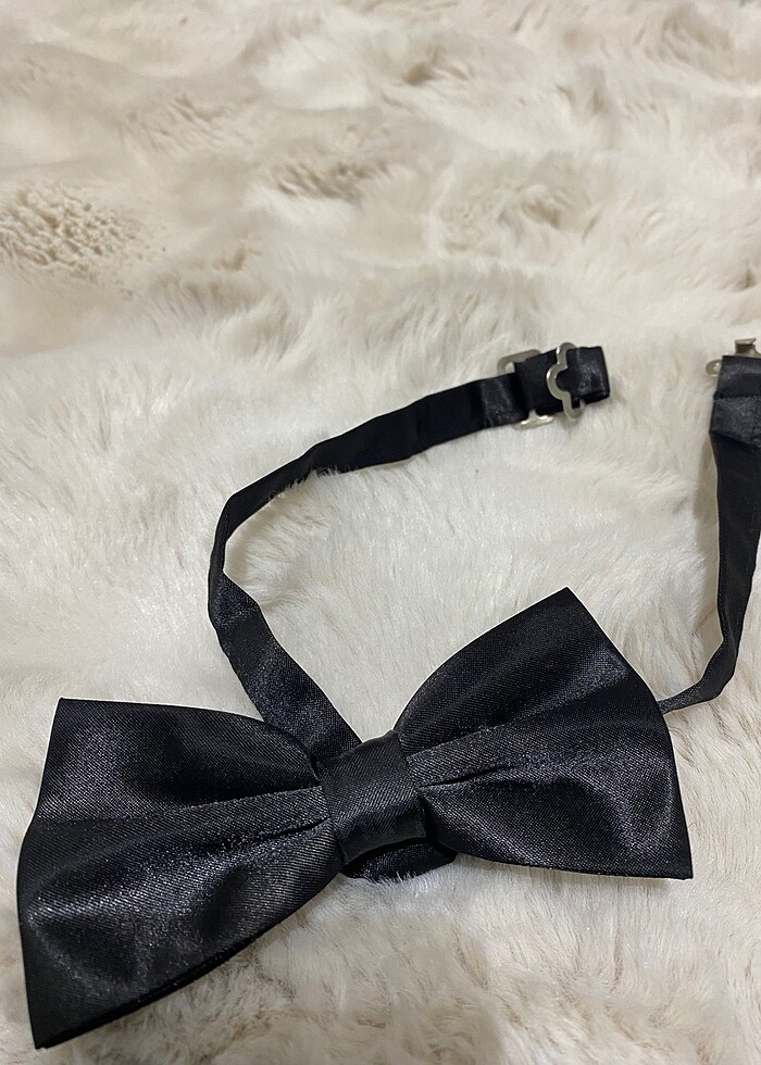 Damatlık papyon ve kuşak - Görsel 3