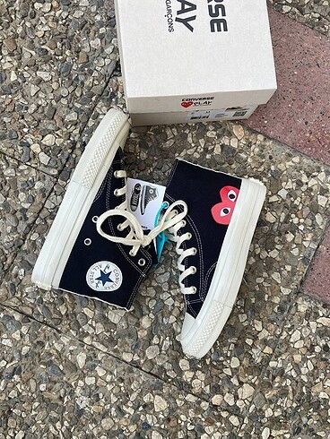 38 Beden siyah Renk Converse Play Kadın ve Erkek