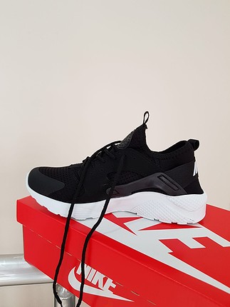 38 Beden Nike huarache siyah spor ayakkabı