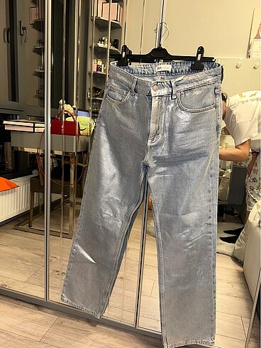 Zara Zara parlak pantolon