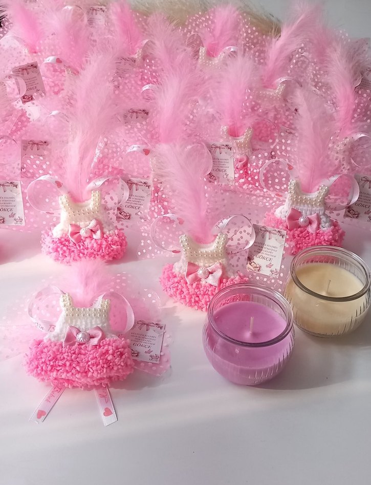 Örgü elbise magnet - Görsel 2