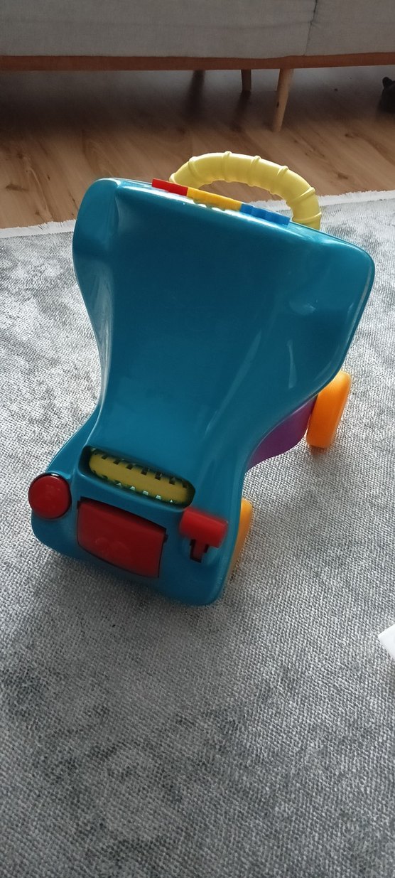 Renkli Mavi Bebek Yürüteci - Görsel 3