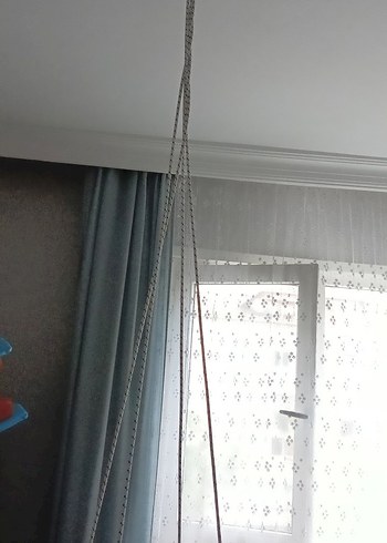 Yeşil Çizgili Sallanan Bebek Beşiği - Görsel 2