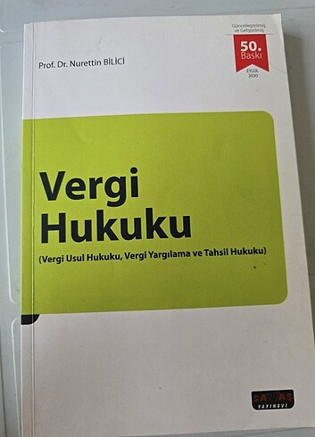 Vergi Hukuku Prof. Nurettin Bilici