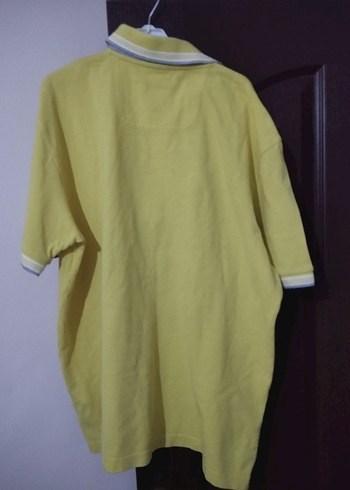 Erkek Sarı Kısa Kollu Polo Tişört - Görsel 3