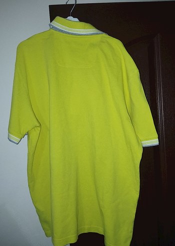 Erkek Sarı Kısa Kollu Polo Tişört - Görsel 4