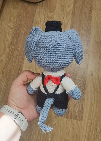 Gri Fil Amigurumi Oyuncak - Görsel 3