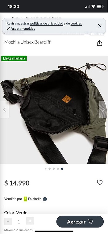 Pull and Bear pull bear asker yesili bel cantası